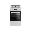 BEKO Cooker | FSM51339DWDS | Hob type Gas | Oven type Electric | White | Width 50 cm | Grilling | LED | Depth 60 cm | 60 L