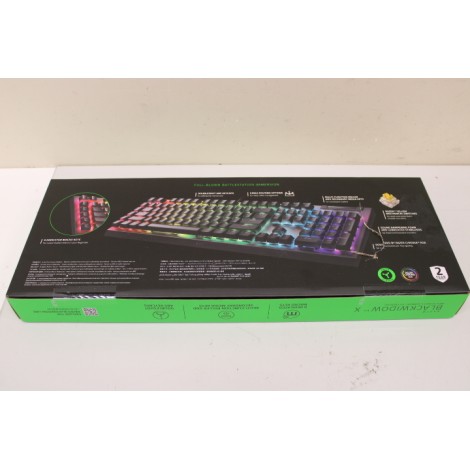 SALE OUT. Razer BlackWidow V4 X Mechanical Gaming Keyboard, Yellow Switch, US Layout, Wired, Black | Razer | Mechanical Gaming Keyboard | BlackWidow V4 X | Mechanical Gaming Keyboard | Wired | US | DAMAGED PACKAGING | Black | Yellow Mechanical Switches (L