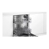 Dishwasher | SMV2ITX18E | Built-in | Width 60 cm | Number of place settings 12 | Number of programs 5 | Energy efficiency class E | Display | AquaStop function | White