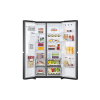 LG | Refrigerator | GSLV71MCLE | Energy efficiency class E | Free standing | Side by side | Height 179 cm | No Frost system | Fridge net capacity 416 L | Freezer net capacity 219 L | 36 dB | Matte Black