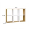 MALAX 2X3 ARTISAN/WHITE BOOKCASE