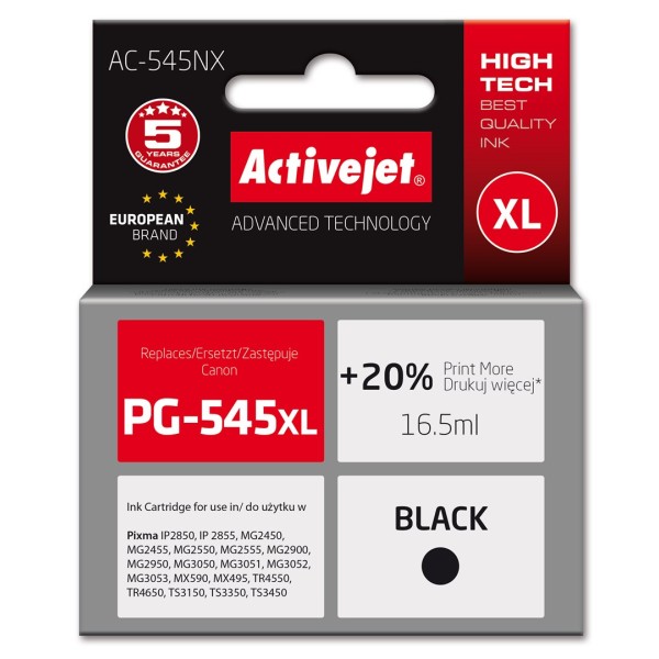 Activejet AC-545NX Printer Ink for Canon, ...