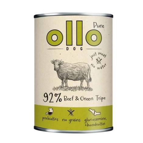 OLLO Pure Beef and Green tripe - wet dog food - 400g