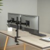 Maclean desk mount for 2 monitors, VESA 75x75 and 100x100, 17-32", 2x 9kg, MC-754N