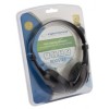 Esperanza EH158K headphones/headset Head-band Black, Grey