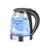 Adler | Kettle | AD 1225 | Standard | 2000 W | 1.7 L | Glass | 360° rotational base | Transparent/Stainless steel