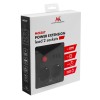 Maclean power strip, extender 2 sockets + 3xUSB, 110-240V AC 50/60Hz, 2.1A max 2500W, 1.5m, black, MCE387 B