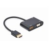 I/O ADAPTER HDMI TO HDMI/VGA/A-HDMIM-HDMIFVGAF-01 GEMBIRD