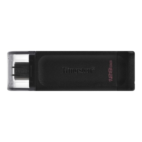 Kingston | USB Flash Drive | DataTraveler 70 | 128 GB | USB 3.2 Gen 1 Type-C | Black