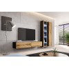 Cama full cabinet VIGO '180' 180/40/30 black/wotan oak