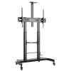 Techly Steel Trolley Floor Support with adjustable height, for TV from 60'' to 100''