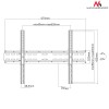 Maclean MC-749 LCD LED Plasma TV Mount Wall Mount Slim Max. Vesa 600x400 (37-70" 35kg)