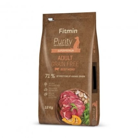 FITMIN Dog Purity Grain Free Adult Beef - dry dog food - 12 kg