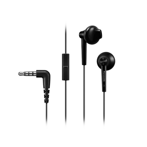 Panasonic | Headphones | RP-TCM55E-K | Wired | In-ear | Microphone | Black