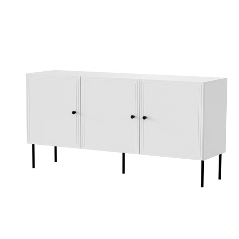 3D chest of drawers PALAZZO BIS 151x40x75 white matt