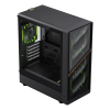 Gamemax Case | AERIS 330 MB | Black | Mini Tower | Power supply included No