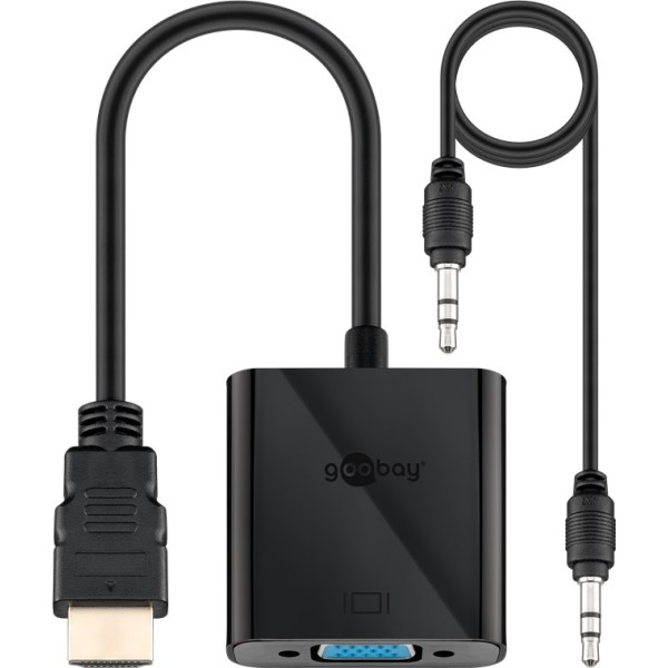 Goobay | HDMI/VGA adapter, nickel plated ...