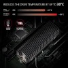 AXAGON CLR-M2XT ALU Heatsink for single or double-sided M.2 SSD, height 24mm