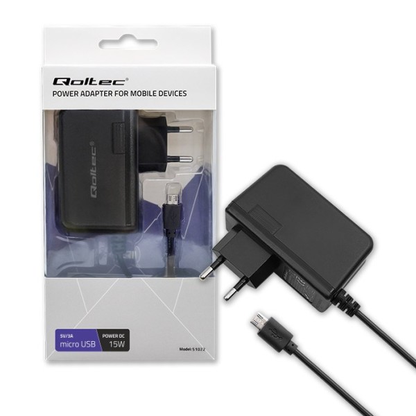 Qoltec 51022 mobile device charger Black ...