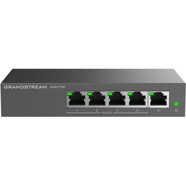 Grandstream GWN 7700P 5xGbE, 4xPOE, unmanaged ...