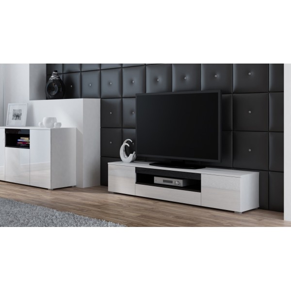 Cama TV stand VIVA 180 white/white ...