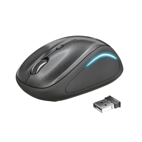 MOUSE USB OPTICAL WRL YVI FX/BLACK ...