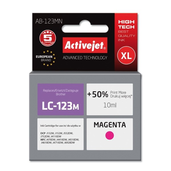 Activejet AB-123MN Ink cartridge (replacement for ...