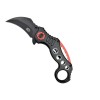 Nóż SCK Steel Claw Knives Karambit K29 czarno-czerw