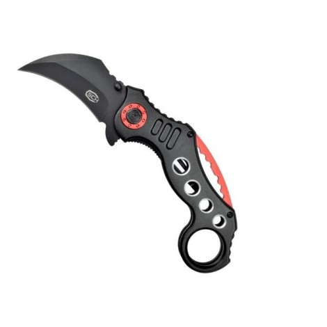 Nóż SCK Steel Claw Knives Karambit K29 czarno-czerw