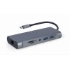 Gembird A-CM-COMBO7-01 notebook dock/port replicator USB 3.2 Gen 1 (3.1 Gen 1) Type-A Grey