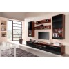 Cama Wall unit LUNA 260/44/190 in plum/black gloss