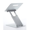 POUT Eyes3 Lift - Aluminium telescopic laptop stand, silver grey