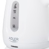 Adler Kettle | AD 1373 | Electric | 850 W | 1 L | Polypropylene | 360° rotational base | White