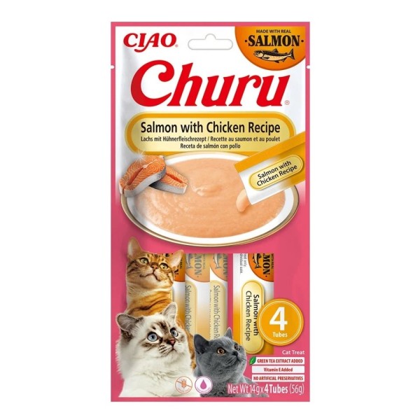 INABA Churu Salmon with chicken recipe ...