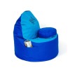 Sako sack pouffe Coffee cornflower-blue XXL 120 x 80 cm