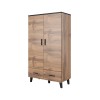 Cama wardrobe LOTTA 2D2D wotan oak + mat black