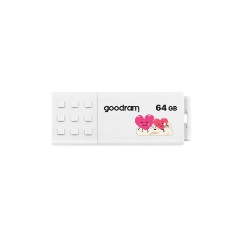 Pendrive GoodRam UME3-0640W0R11-V (64GB; USB 3.0; kolor biały) VALENTINE