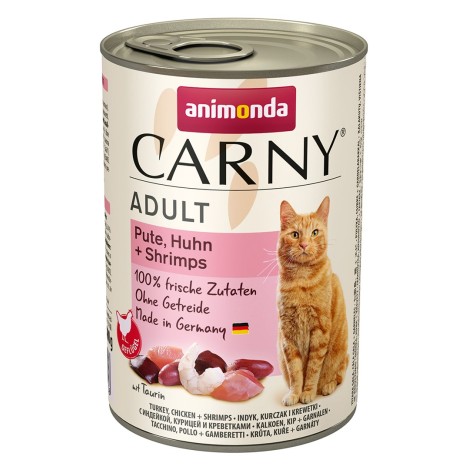 ANIMONDA Carny Adult flavour: turkey. chicken. prawns - wet cat food - 400g