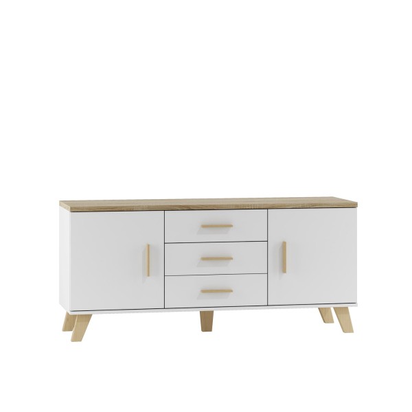 Cama sideboard LOTTA 150 2D3S white ...