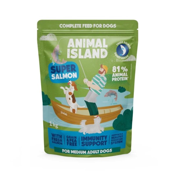 ANIMAL ISLAND Salmon - dry dog ...