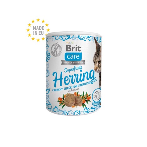 BRIT Care Cat Snack Superfruits Herring - cat treat - 100 g