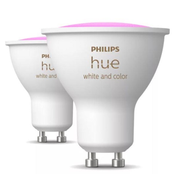 LIGHT BULB GU10 WHITE&COLOR/2PACK 929003666502 PHILIPS