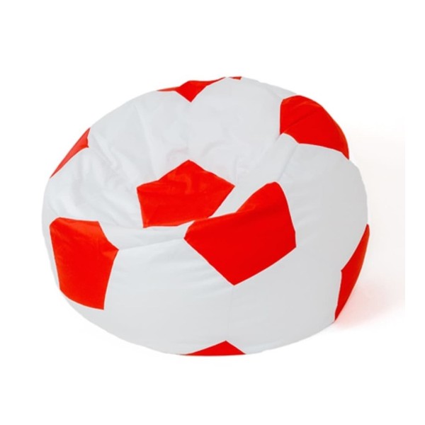 Sako bag pouf Ball white-red XXL ...