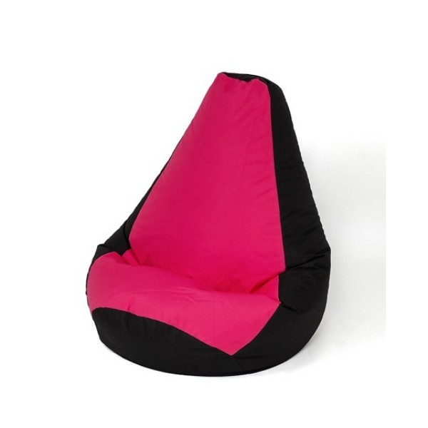 Sako bag pouffe Pear black-pink XXL ...