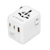 Gembird TPA-1A2C20-01-W Universal travel power adapter, 20 W, white | Gembird