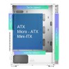 Case|MONTECH|X3 Glass|MidiTower|Case product features Transparent panel|Not included|ATX|MicroATX|MiniITX|Colour White|X3GLASS(W)