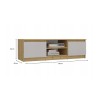 MALWA 120 TV cabinet, artisan oak/cashmere