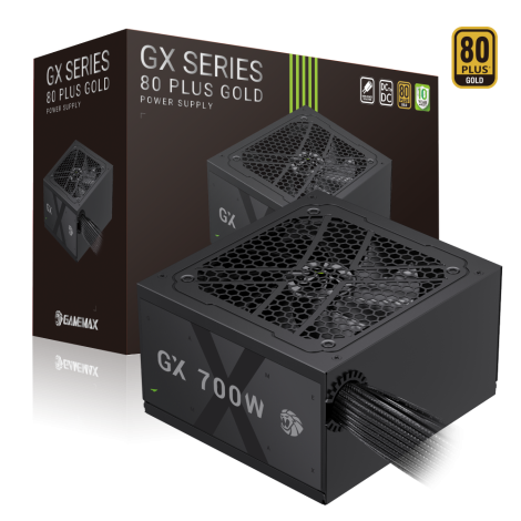Gamemax Power Supply, 80 PLUS, Gold | GX 700G | 700 W