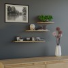 Topeshop TOBI 3P ARTISAN shelve Floating shelf Wall mounted Particle board Oak, Wood