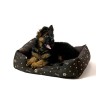 GO GIFT Dog bed XL - brown - 75x55x15 cm